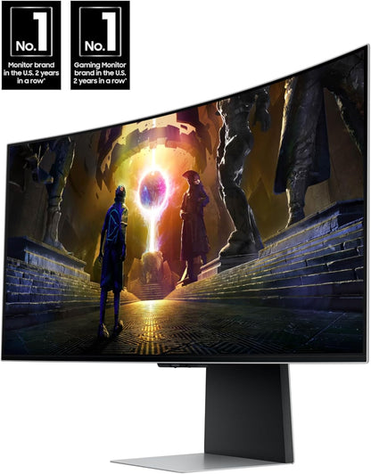 Samsung 34 Inches Odyssey OLED G8 (G85SD) Ultra-WQHD Curved Gaming Monitor