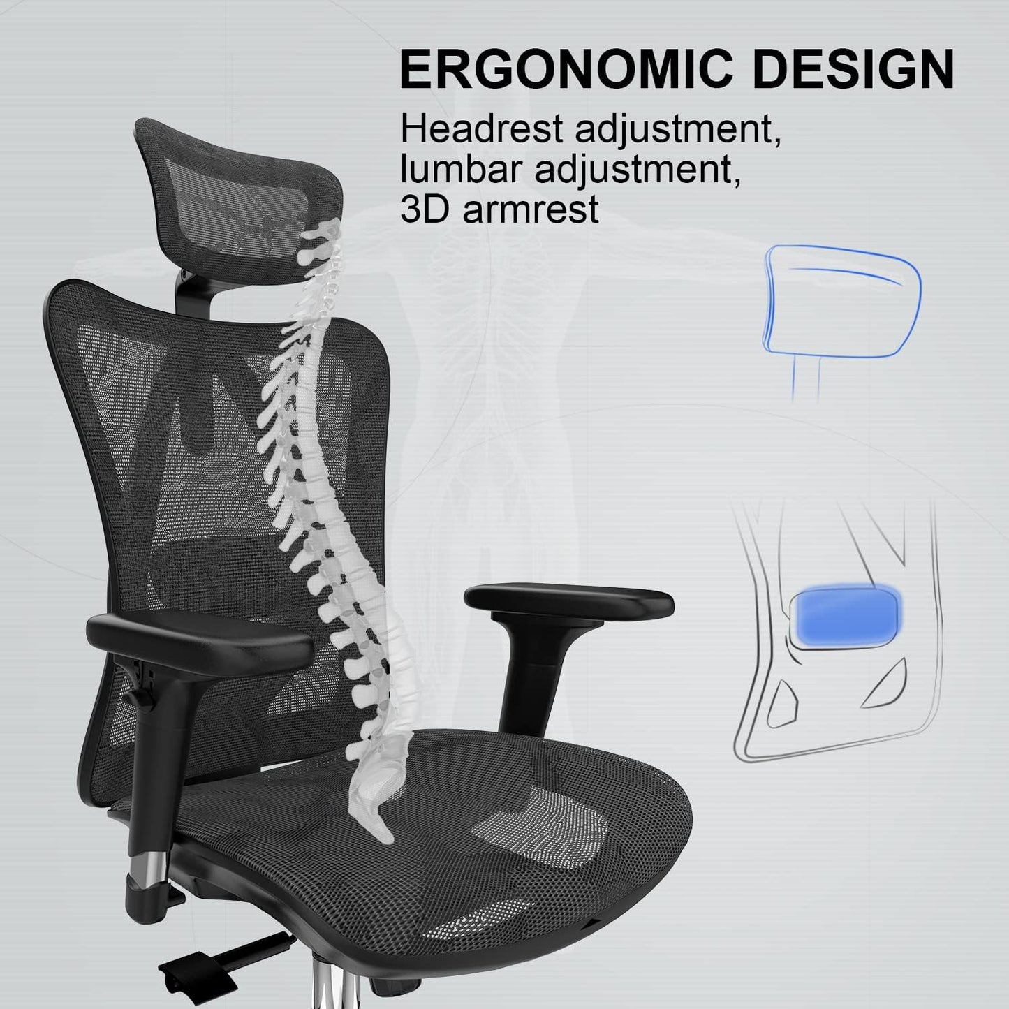 Sihoo M57 Ergonomic Chair With Legrest