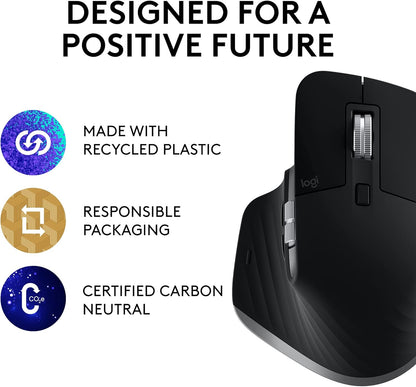 Logitech MX Master 3S For Mac Wireless Bluetooth Mouse