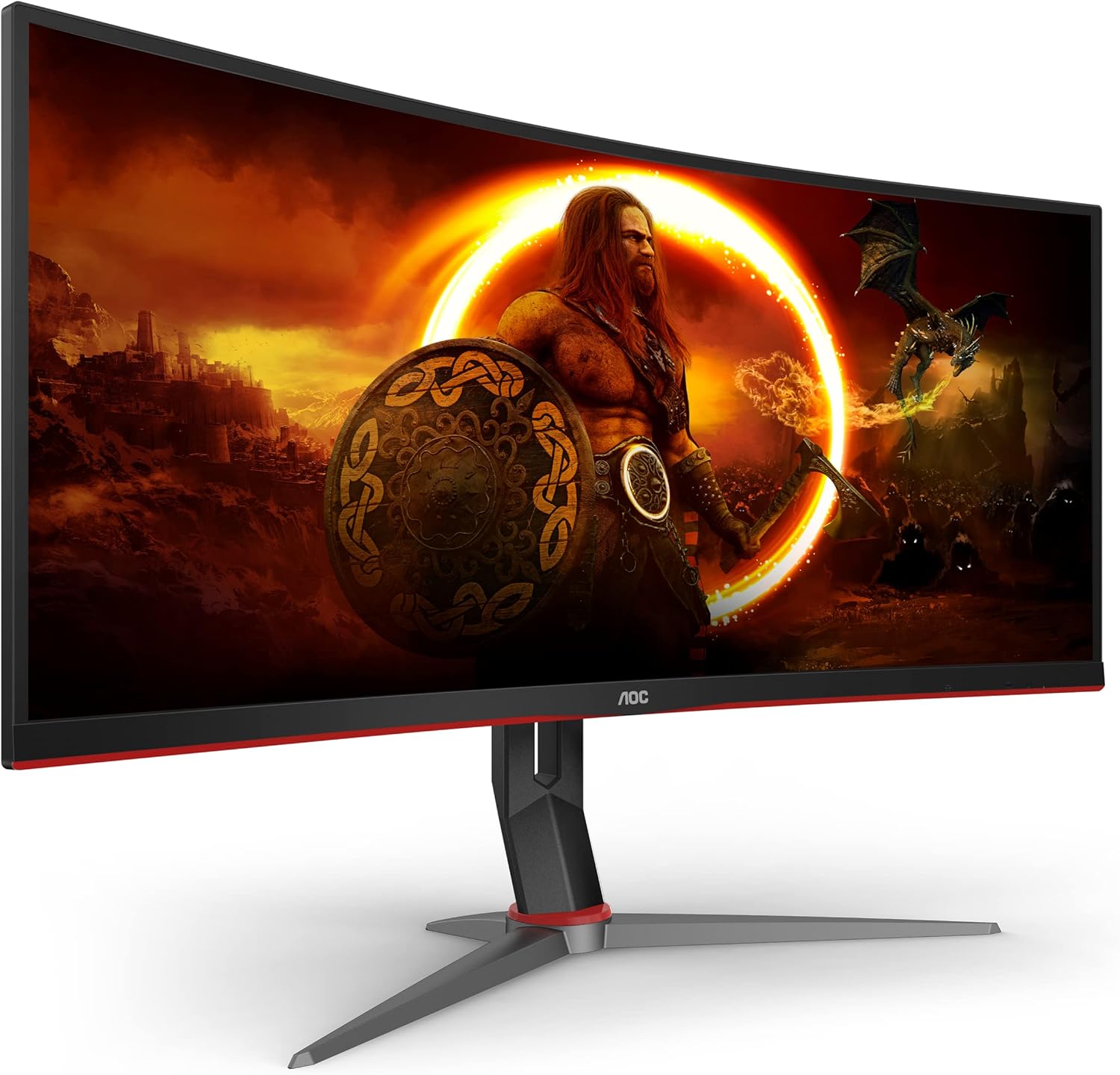 AOC CU34G2X 34 Inches Curved Ultrawide QHD Gaming Monitor