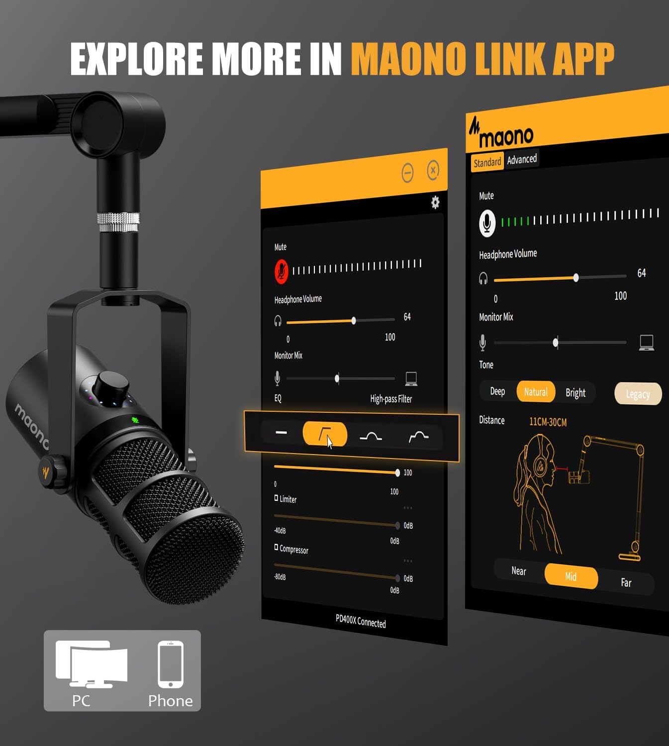 Maono PD400X Dynamic Microphone