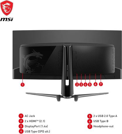 MSI MPG 341CQPX QD-OLED 34-inch Curved OLED Gaming Monitor