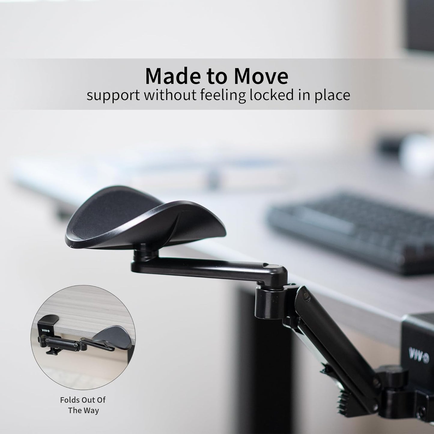 Adjustable Metal Desk Arm Rest - NEF TECHNOLOGIES