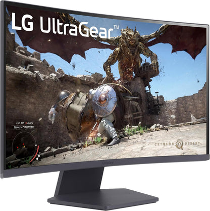 LG 27GS60QC-B 27 Inch Ultragear Curved Gaming Monitor