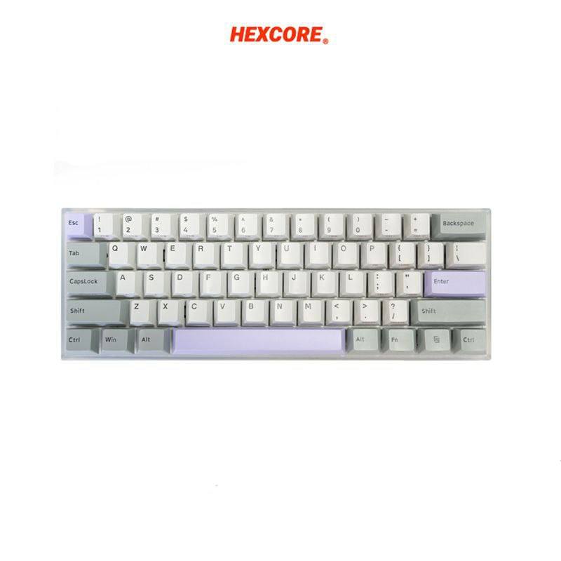 Hexcore Anne 2D Pro PBT Standard 61 keys Translucent Keycaps for Mechanical Keyboards