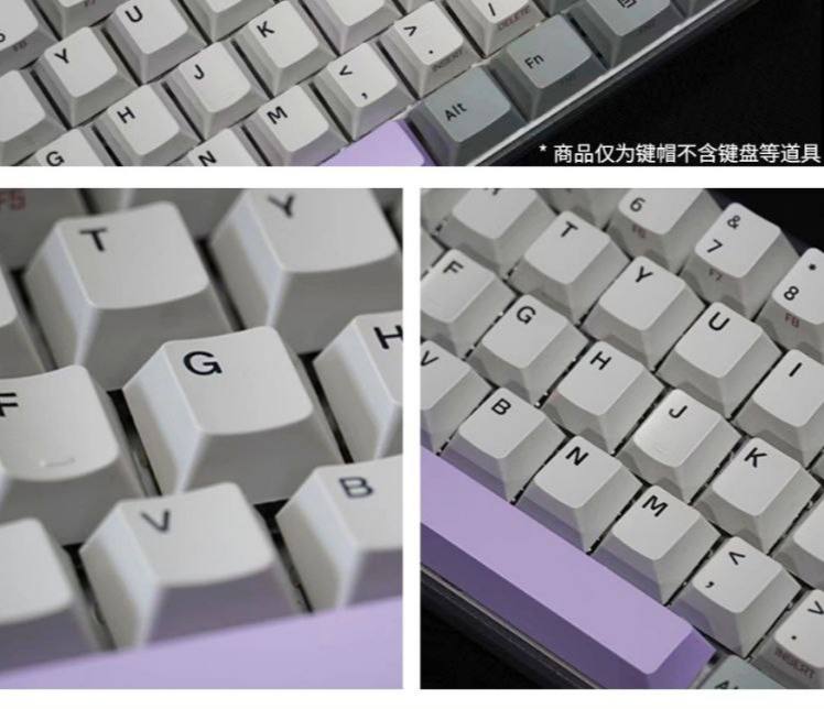 Hexcore Anne 2D Pro PBT Standard 61 keys Translucent Keycaps for Mechanical Keyboards