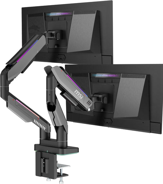 MSI MPG MT201DR Premium RGB Dual Monitor Stand Arms