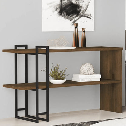 Living Room Sideboard With 2 Shelves & Metal Feet